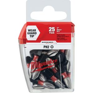 Shockwave™ Impact Insert Bits - Phillips, 1/4", #2, 1"