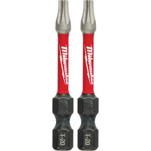 Shockwave™ Impact Power Bits - Torx, 1/4", T-20, 2", Package, 2