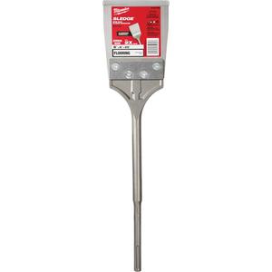 Self-Sharpening Floor Scraper - 6", 25", Steel, SDS-Max