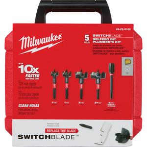 Switchblade™ Plumber's Self-Feed Bit Set