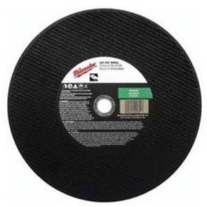 High Speed Cut-Off Wheels - 14", 1/8", 1", 5400, 1, Aluminum Oxide, Package, 10, A24R