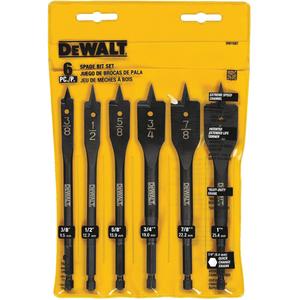 Heavy-Duty Spade Bit Set - 6