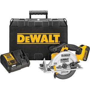 Max Circular Saw Kit - 20 V, 6-1/2", Lithium-Ion, 5150, 50°, 2-1/4", 1-5/8", 8.3 lbs.