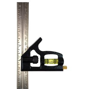 Johnson™ 406EM - Combination Square - 6" x 1", 1/32", Steel, Plain
