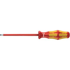 160 iS VDE Insulated Slotted Screwdriver - 1000 V, 7-1/8", Slot, 3.5 mm, Plastic, 4", Round