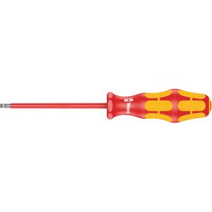 160 iS VDE Insulated Slotted screwdriver - 1000 V, 9-3/4", Slot, 4 mm, Plastic, 6", Round