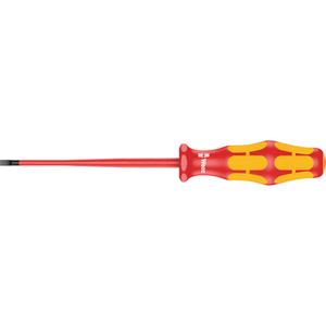160 iS VDE Insulated Slotted screwdriver slim blade - 1000 V, 7-1/8", Slot, 3.5 mm, Plastic, 4", Round