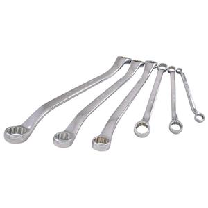 Wrench Set - 6, Imperial, Box, 15°, 12 Point, 14" L x 16-1/2" W x 1-1/2" H