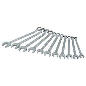 Wrench Set - 11, Metric, Combination, 12 Point, 9-1/2" L x 8-1/2" W x 1-1/2" H, Limited Lifetime