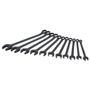 Wrench Set - 11, Metric, Combination, 12 Point, 11-1/2" L x 8-1/2" W x 1-1/2" H, Limited Lifetime