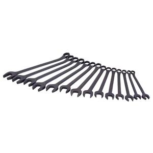 Wrench Set - 14, Metric, Combination, 12 Point, 12-1/2" L x 12-1/2" W x 2" H, Limited Lifetime