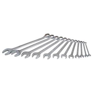 Wrench Set - 12, 9, Imperial, Combination, 6 Point, 12" L x 12-5/16" W x 1-11/16" H, Limited Lifetime
