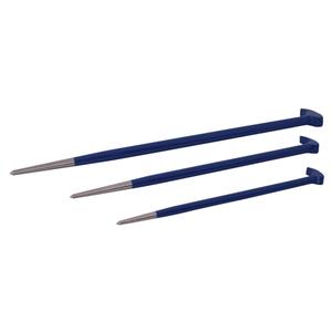 Rolling Head Pry Bar Set - 3, 23-1/2" L x 5-3/4" W x 1-1/2" H, Limited Lifetime