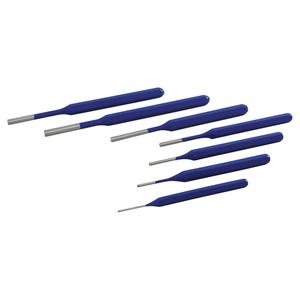 Pin Punch Set - 7, Vinyl pouch, 6-1/2" L x 3-1/2" W x 3/4" H, Limited Lifetime