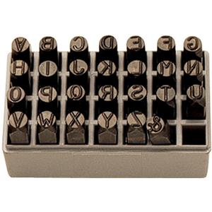 Letter Hand Stamp Set - 27, 3/8", 1/4"