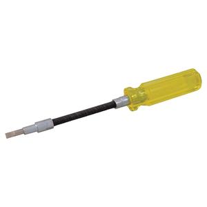 Flexible Slotted Screwdriver - 3/16", 4-1/2", Round, Plastic, 7-1/2", 1", 1", Limited Lifetime