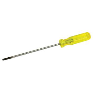 Electrician's Slotted Screwdriver - 3/16", 6", Round, Plastic, 9-1/2", 1", 1", Limited Lifetime