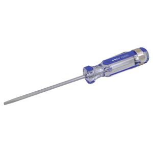 Slotted Screwdriver - 1/8", 3", Round, Plastic, 5-1/2", 3/4", 3/4"