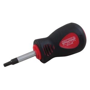 Square Recess Screwdriver - #0, 1", Round, Cushion Grip, 4", 1/4", 1-1/2", Limited Lifetime