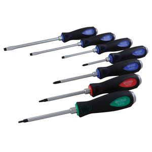 Screwdriver Set - 7 Pcs., Non Magnetic, 14-1/4" L x 7-3/4" W x 1-3/4" H, Limited Lifetime