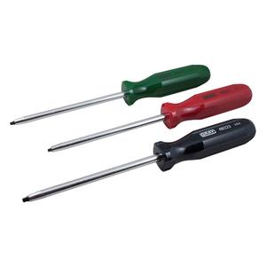 Screwdriver Set - 3 Pcs., Non Magnetic, No. 1, No. 2 & No. 3., 12-1/4" L x 4-1/2" W x 1" H, Limited Lifetime