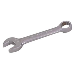 Stubby Combination Wrench - 12, 3-5/32", 1/4", 5/16", 3/8", 7/16", 1/2", 9/16", 5/8", 11/16", 3/4", Chrome, Plain, 12 Point, 19/32", 5/16"