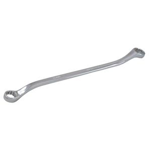 Box End Wrench - 12, 7-3/10", 8/9 mm, Chrome, Plain, 15°, 12 Point, 1/2", 13/16"