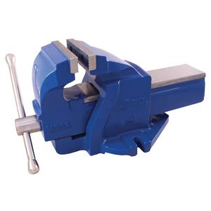 Ductile Iron Mechanics Bench Vise - 4", 4-3/4", 2", 13-1/2" L x 7-1/4" W x 6-1/2" H, 60,000 PSI, Fixed