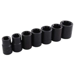 Socket Set - Impact, Standard, 7, 1/2", 8 Point, 9" L x 1-3/4" W x 1-1/4" H