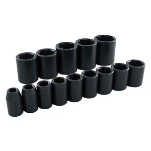 Socket Set - Impact, Standard, 14, 1/2", 19" L x 1-3/4" W x 2-1/4" H, 6 Point