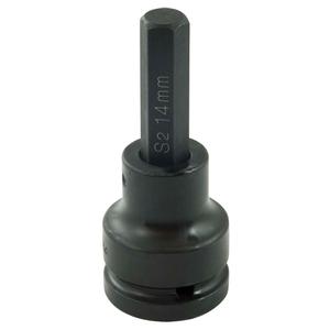 Bit Socket - Hex, 3/4", 14 mm, 17 mm, 19 mm, 22 mm, 24 mm, 102 mm, 4" L x 1-9/16" W x 1-9/16" H