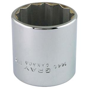 Socket - 1/2", 3/8", 7/8", 15/16", 1-1/2", 12, Hand/Standard, Standard