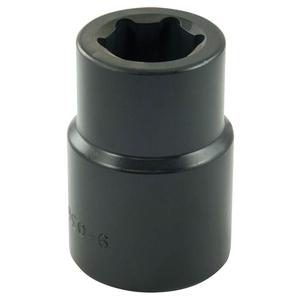 Socket - 2-1/2", 1-1/8", 3.25", 6, Impact, Standard, #5 Spline, 3-1/4", 3-1/4"