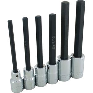 Hex Head Socket Set - Hex, 1/2", 6, 7" L x 6" W x 1" H