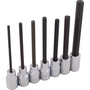 Hex Head Socket Set - Hex, 3/8", 7, 6" L x 4-1/4" W x 1" H