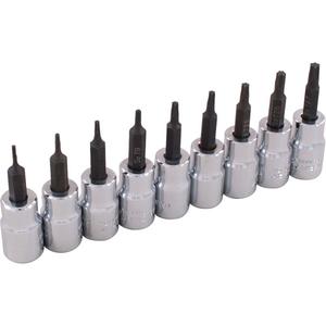 Socket Set - Torx®, 3/8", 9, 8" L x 2-1/2" W x 1" H