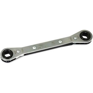 Flat Ratcheting Box Wrench - 6, 171 mm, 11 mm x 12 mm, 13 mm x 14 mm, 7 mm x 8 mm, 9 mm x 10 mm, Plain, 6 Point, 1-3/32", 19/32"