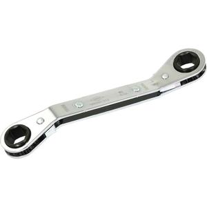 Offset Ratcheting Box Wrench - 6, 6-9/10", 13 mm x 14 mm, 15 mm x 17 mm, 7 mm x 8 mm, 9 mm x 10 mm, Plain, Plain, 25°, 6 Point, 1-5/16"