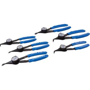 Convertible Retaining Ring Plier Set - Includes Plastic Case - 6, 7" L x 10-1/2" W x 2-1/2" H, Plastic case