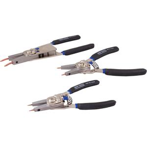 Snap Ring Plier Set - 3, 13-1/2" L x 9-3/4" W x 2" H, Plastic case