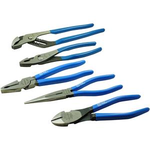 Master Plier Set - 5, 15-21/32" L x 7-1/2" W x 1-13/32" H, Limited Lifetime