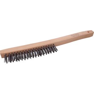 Long Handle Industrial-Duty Scratch Brush - 14", 14", 3 x 19, 1-1/8", Steel