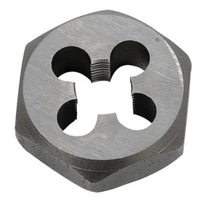 Hex Rethreading Die Nut - Chromium Steel/Carbon Steel, 1/8"-27, 1-1/16"/1", 3/8"