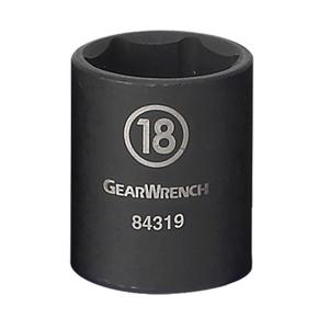 Socket - 3/8", 13 mm, 1.094", 6, Impact, Standard, 3/8"