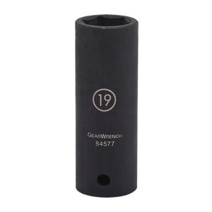 Socket - 1/2", 17 mm, 22 mm, 24 mm, 26 mm, 30 mm, 3-7/32", 6, Impact, Deep, 1/2"