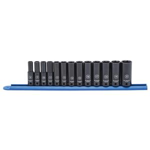 Socket Set - 3/8", Impact, Deep, 13, 3/8", 6 Point, 8 mm, 21 mm