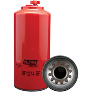 BF1274-SP Spin-On Fuel/Water Separator with Drain - 11-5/8", 4-21/32"