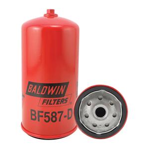 BF587-D Secondary Spin-On Fuel Filter with Drain - 6-1/8", 3-1/32"