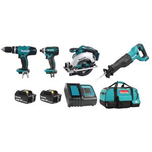 3.0 Ah LXT® 4 Tool Combo Kit - 18 V, Lithium-Ion