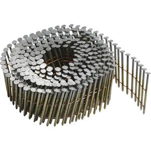 15° Coil Siding Nails - 1-3/4", Ringed, 0.08", Galvanized, Blunt Diamond, Thickcoat™, Package, 4200